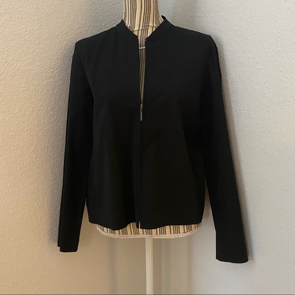 Co&Eddy Short Collar Black Zip Up Blazer | Sz Med - Picture 5 of 7